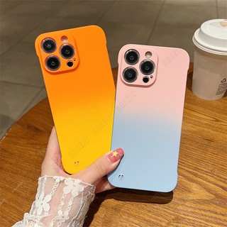 Ốp Lưng Nhựa Cứng Không Khung Gradient Tương Thích Cho iPhone 16e Mỏng Nhiều Màu Sắc Vỏ Điện Thoại Vỏ Camera Bảo Vệ Ốp Lưng SWBK02