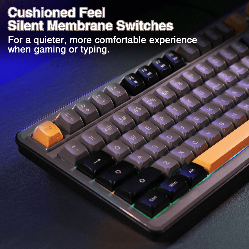 Bàn phím màng không dây SOLAKAKA SK90 90 phím RGB Tri-Mode Bluetooth5.0 / 2.4G / USB-C hỗ trợ có dây Văn phòng Chơi game | BigBuy360 - bigbuy360.vn