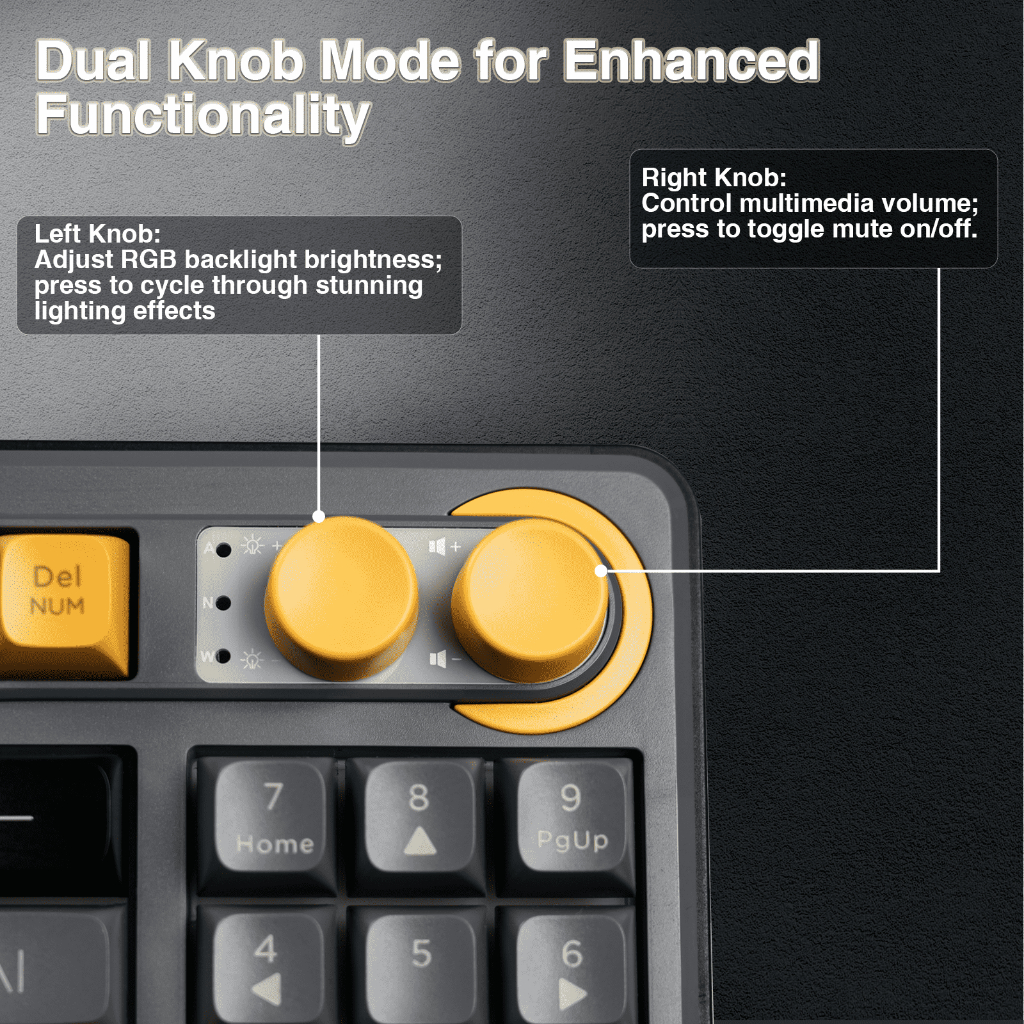 Bàn phím màng không dây SOLAKAKA SK90 90 phím RGB Tri-Mode Bluetooth5.0 / 2.4G / USB-C hỗ trợ có dây Văn phòng Chơi game | BigBuy360 - bigbuy360.vn