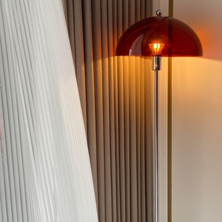 AIMI Đèn Sàn Phong Cách Cổ Nhà Phòng Khách Đèn Trang Trí Phòng Ngủ Đứng Đèn Bàn Nấm Đèn LED Trong Suốt Acrylic Đèn Ngủ