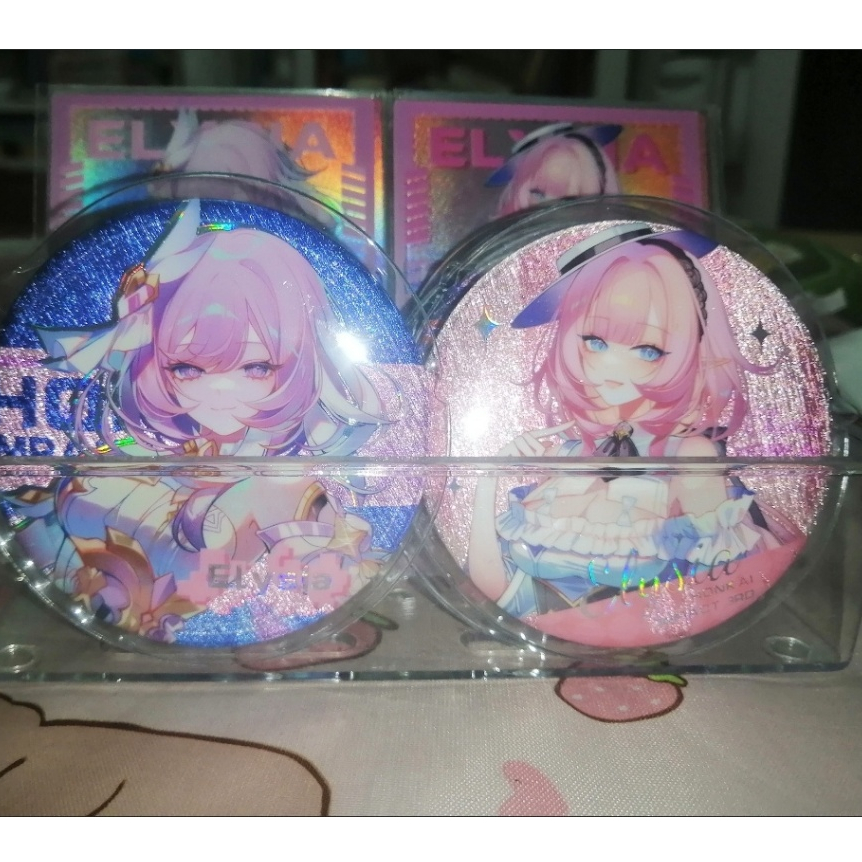 Huy hiệu hộp mù hàng hóa trò chơi thứ 3 Honkai Impact + Bộ thẻ Flash | Trâm cài ghim 75mm có thẻ | Sản phẩm phiên bản thứ 3 | Gói mù | Quà tặng sưu tập