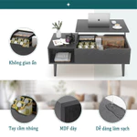 Bàn Trà Đa Năng Nâng Hạ Độ Cao - Gỗ MDF Cao Cấp Có Ngăn Kéo — ảnh 3