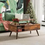 Bàn Trà Đa Năng Nâng Hạ Độ Cao - Gỗ MDF Cao Cấp Có Ngăn Kéo — ảnh 4