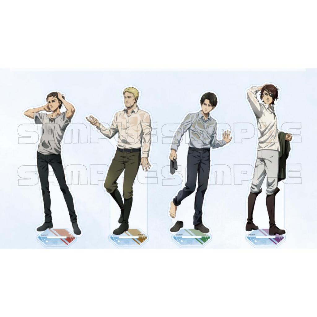 Tấn Công Titan Eren Reiner Levi Hange Ướt Acrylic Standee Anime Sưu Tập Hình Anime Hàng Hóa Cho Người Hâm Mộ
