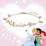 Disney Chính Thức Chính Hãng Công Chúa Series S925 Bạc Trang Sức Sáng Tạo Bạc Trang Sức Bướm Hoa Nối Dài Dây Chuyền Điều Chỉnh Miễn Phí Vòng Tay Nữ Miễn Phí Thiệp Chúc Mừng — ảnh 5