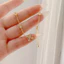 Lắc tay cỏ 4 lá bằng titan không gỉ mạ vàng 18k gắn đá lấp lánh thời trang dành cho nữ