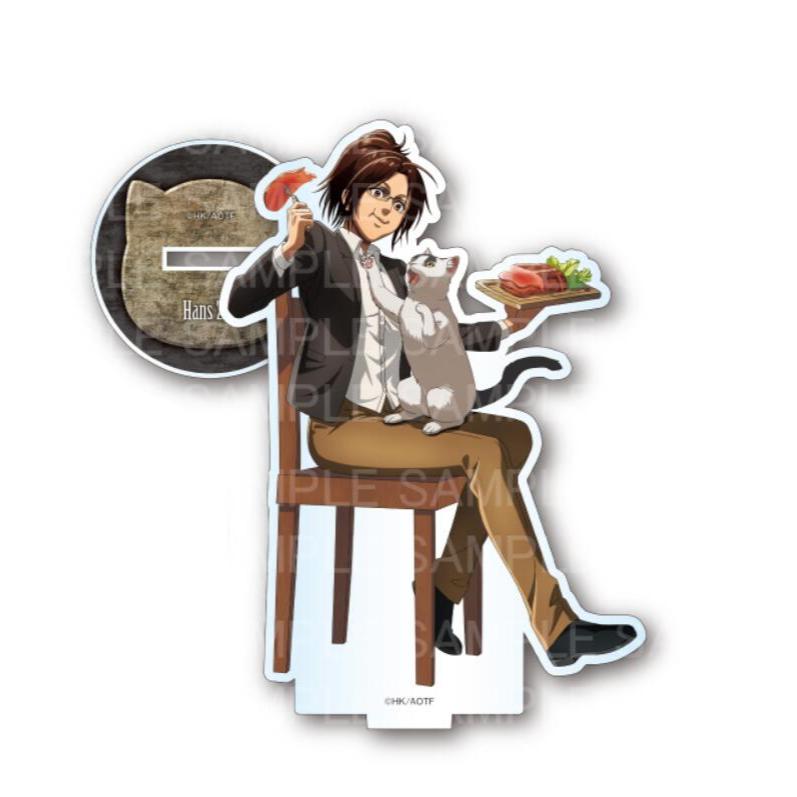 Tấn công Titan Acrylic Đứng Eren, Levi Mikasa Hange Erwin Cat Cafe Phong Cách Anime Hình Sưu Tập Làm Quà Tặng