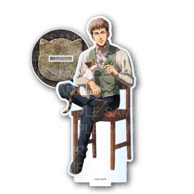 Tấn công Titan Acrylic Đứng Eren, Levi Mikasa Hange Erwin Cat Cafe Phong Cách Anime Hình Sưu Tập Làm Quà Tặng
