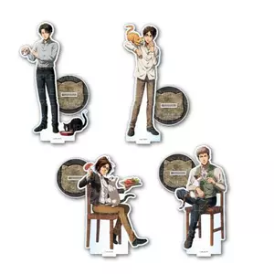 Tấn công Titan Acrylic Đứng Eren, Levi Mikasa Hange Erwin Cat Cafe Phong Cách Anime Hình Sưu Tập Làm Quà Tặng
