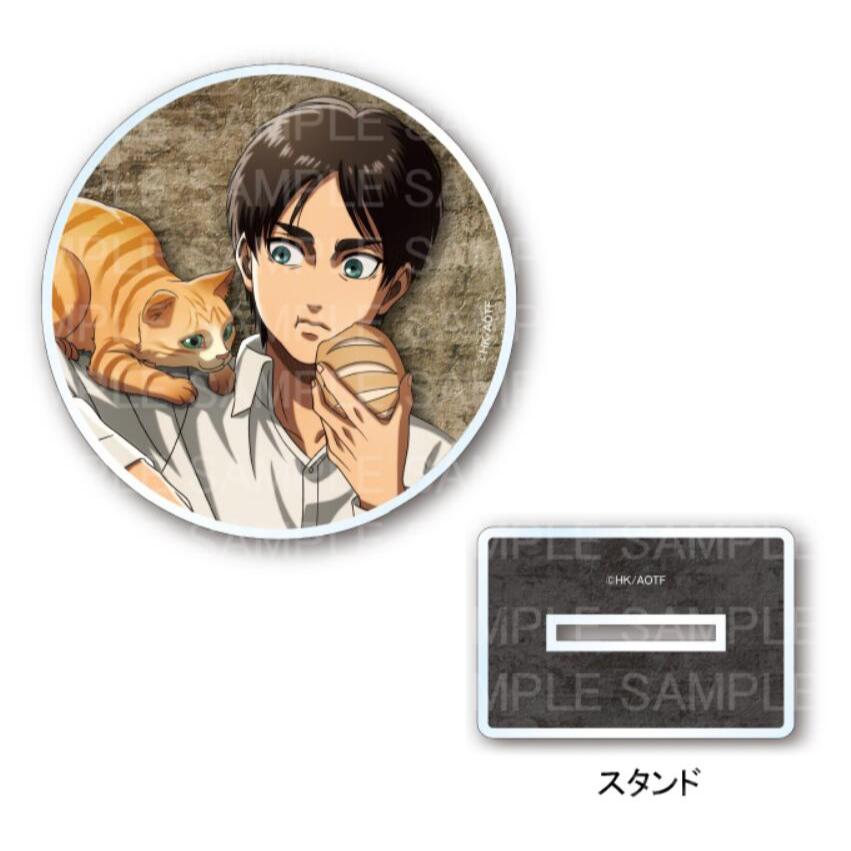 Tấn công Titan Acrylic Đứng Eren, Levi Mikasa Hange Erwin Cat Cafe Phong Cách Anime Hình Sưu Tập Làm Quà Tặng