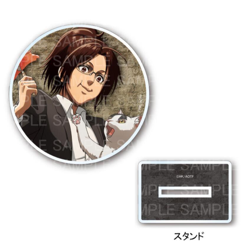 Tấn công Titan Acrylic Đứng Eren, Levi Mikasa Hange Erwin Cat Cafe Phong Cách Anime Hình Sưu Tập Làm Quà Tặng
