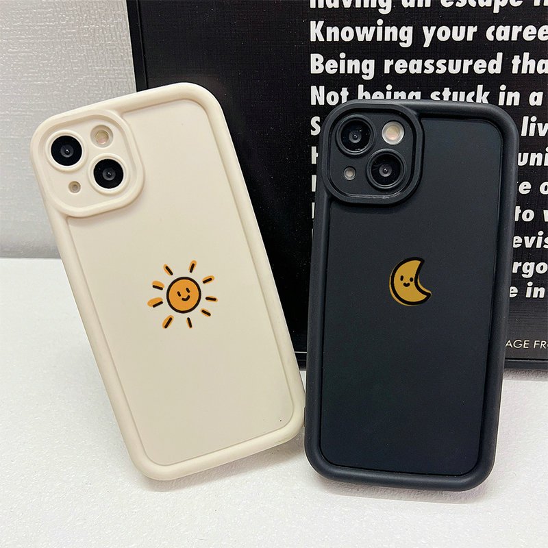 [Phiên bản nâng cấp] Ốp lưng cho Samsung Galaxy A07 A06 A05 A04 A03 A02 A17 A16 A15 A14 A13 A12 A26 A25 A24 A23 A22 A20 A36 A35 A34 A33 A32 Ốp điện thoại mềm Motif Mặt trăng và mặt trời dễ thương