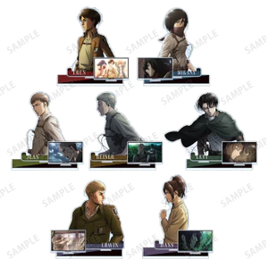 Tấn công Titan Nửa Thân Acrylic Đứng Eren Erwin Levi Biểu Tượng Cảnh Anime Sưu Tập Hình