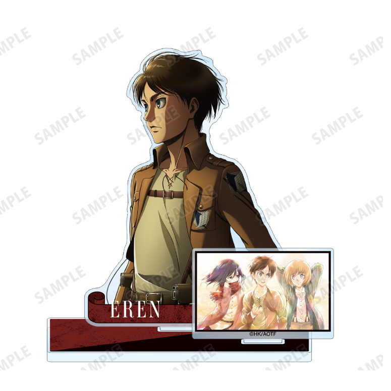 Tấn công Titan Nửa Thân Acrylic Đứng Eren Erwin Levi Biểu Tượng Cảnh Anime Sưu Tập Hình