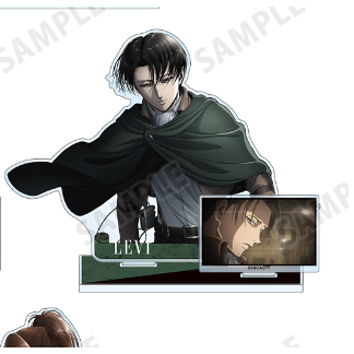 Tấn công Titan Nửa Thân Acrylic Đứng Eren Erwin Levi Biểu Tượng Cảnh Anime Sưu Tập Hình