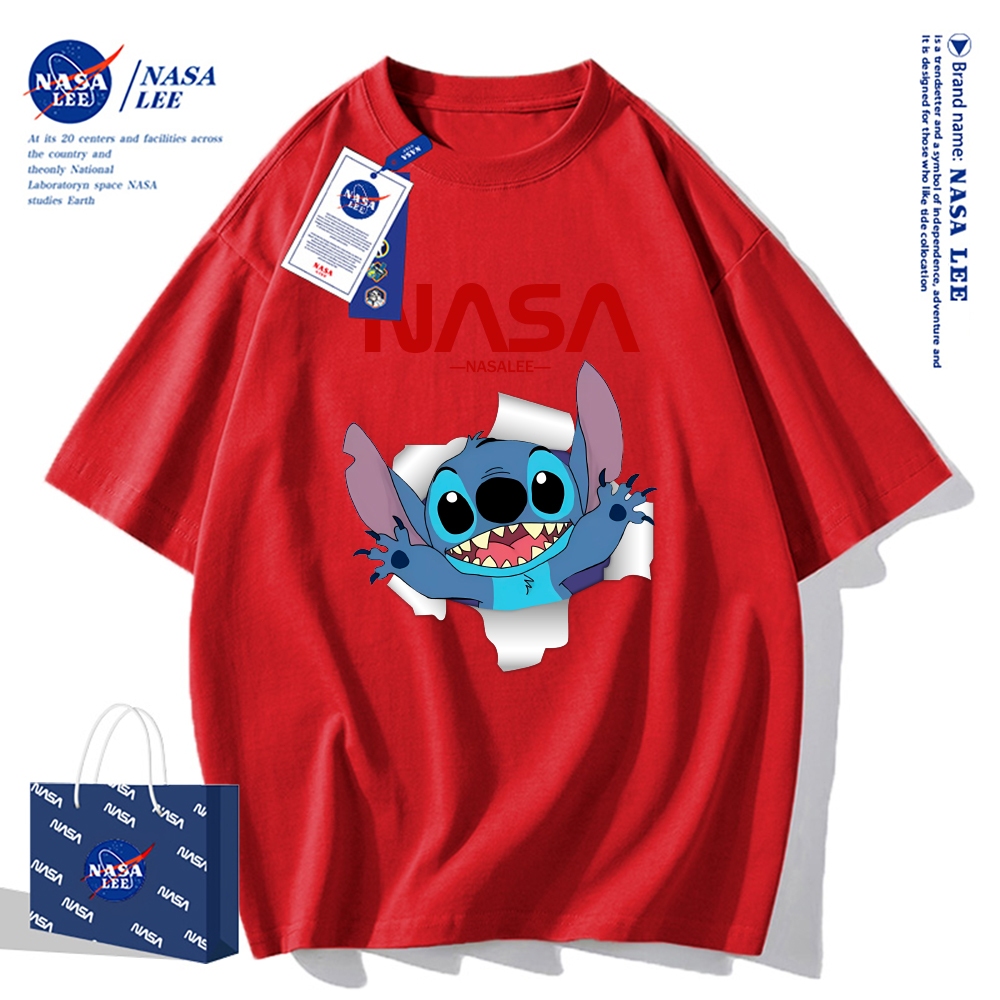 Áo thun ngắn tay NASA - Stitch, cotton, unisex
