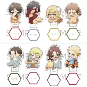 Tấn Công Titan Thiết Kế Dễ Thương Cho Bé Anime Sưu Tập Hình Bộ Mini Acrylic Đứng Eren Armin Levi Reiner Mikasa