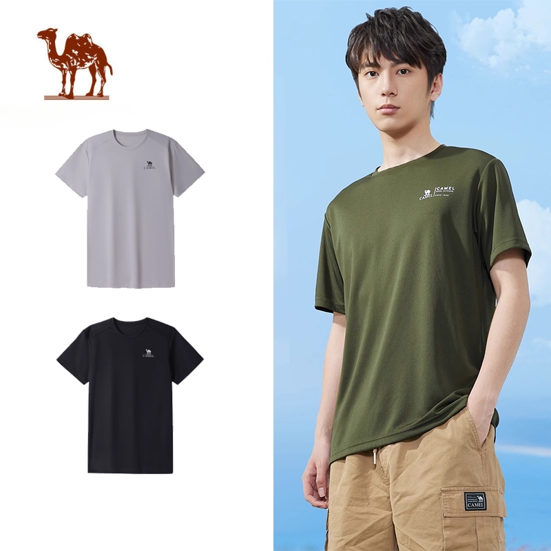 Ảnh Áo thun CAMEL CROWN tay ngắn thoáng khí nhanh khô cao cấp thời trang thể thao dành cho nam 1