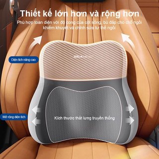 Seametal Memory Foam Gối Cổ Ô Tô Bảo Vệ Thắt Lưng Hỗ Trợ Thoáng Khí Tựa Đầu Ô Tô Đệm Giảm Mệt Mỏi