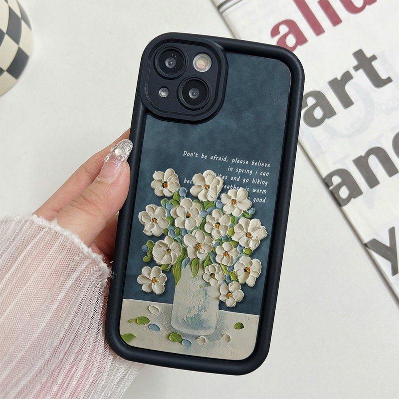 [Phiên bản nâng cấp] Ốp lưng cho Samsung Galaxy S25 S24 S23 S22 S21 S20 Plus Ultra FE M55 M54 M51 A56 A55 A54 A53 A52 A51 A50 A73 A72 Ốp Điện Thoại Mềm Họa Tiết Tranh Sơn Dầu Hoa Cổ Điển