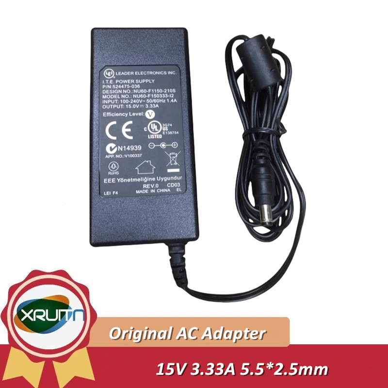 Lei Leader Điện tử I... T. E. Bộ nguồn NU60-F150333Bộ sạc chuyển đổi AC -12 15V 3.33A 2A 3A 3.5A