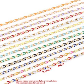 Dây chuyền vàng 18K bằng thép không gỉ 4mm đầy màu sắc thả hình môi Dây chuyền trang sức diy Phụ kiện