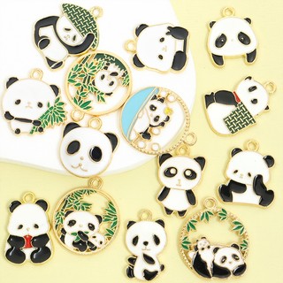 10 Chiếc Dễ Thương Quốc Gia Kho Báu Gấu Trúc Khổng Lồ & Tre Series Men Nhỏ Giọt Dầu Quyến Rũ Cho DIY Phong Cách Trung Hoa Vòng Cổ Bông Tai Vòng Tay Móc Khóa - Quà Tặng Và Lưu Niệm Cho Bạn Bè & Gia Đình