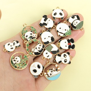 10 Chiếc Dễ Thương Quốc Gia Kho Báu Gấu Trúc Khổng Lồ & Tre Series Men Nhỏ Giọt Dầu Quyến Rũ Cho DIY Phong Cách Trung Hoa Vòng Cổ Bông Tai Vòng Tay Móc Khóa - Quà Tặng Và Lưu Niệm Cho Bạn Bè & Gia Đình