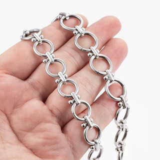 Thép không gỉ Handmade Vòng Tròn Kẹp Thanh Dây Xích Trang Sức Tự Làm Phụ Kiện Quần Áo Dây Xích