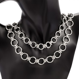 Thép không gỉ Handmade Vòng Tròn Kẹp Thanh Dây Xích Trang Sức Tự Làm Phụ Kiện Quần Áo Dây Xích
