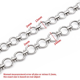 Thép không gỉ Handmade Vòng Tròn Kẹp Thanh Dây Xích Trang Sức Tự Làm Phụ Kiện Quần Áo Dây Xích