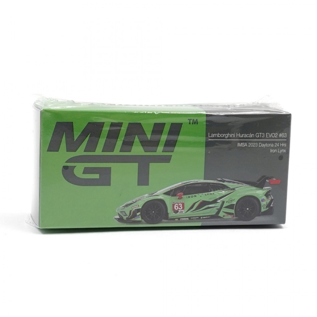 Mini GT MGT00813 813 1 / 64 Lamborghini Huracan GT3 EVO2 #63 Iron