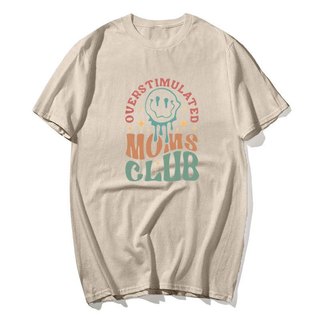 Quá Mô Phỏng Các Bà Mẹ Câu Lạc Bộ Áo Ngộ nghĩnh Mẹ Áo Thun Hợp Thời Trang Ngày Của Mẹ Áo Thun Cho Mẹ Thường Ngày Cotton Quần Áo Tay Ngắn