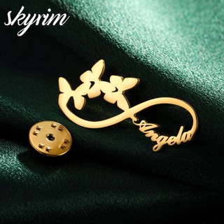 Skyrim Tùy Chỉnh Vô Hạn Biểu Tượng Tên Bướm Thổ Cẩm Thép Không Gỉ Thiết Kế Cá Tính Trang Sức