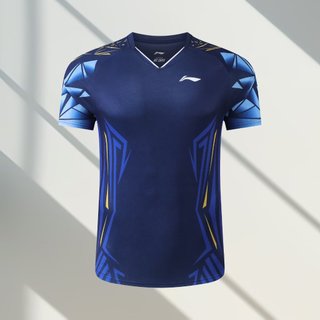 25 Mới Li Ning Áo Sơ Mi Cầu Lông Nam Nhanh Khô Tay Ngắn Trung Đội Thanh Niên Phù Hợp Với Áo Sơ Mi Tập Luyện Nữ Nhóm Mua Bộ Đội