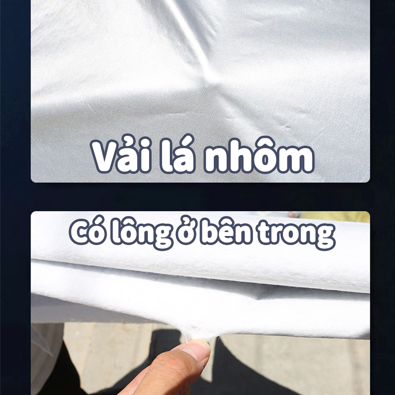 Bạt Phủ Xe Máy，Túi giao hàng，Được làm bằng lá nhôm dày，Bảo vệ xe máy của bạn khỏi ánh sáng mặt trời, nước, chim, cây cối, bụi bẩn，Thích hợp cho xe máy /đồ độ xe điện，Vật tư xe máy được sử dụng