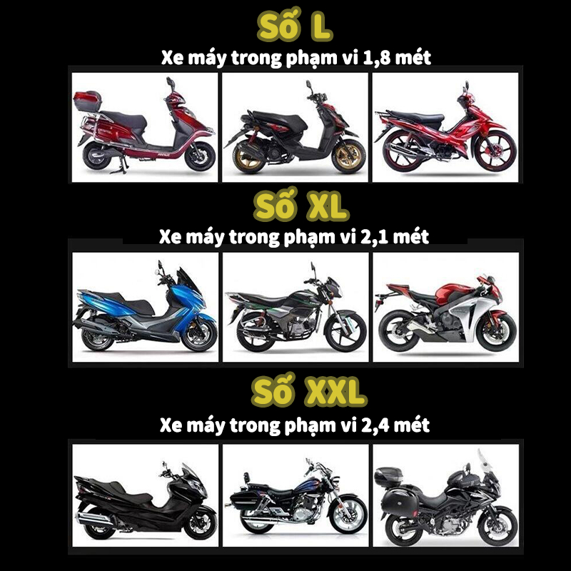 Bạt Phủ Xe Máy，Túi giao hàng，Được làm bằng lá nhôm dày，Bảo vệ xe máy của bạn khỏi ánh sáng mặt trời, nước, chim, cây cối, bụi bẩn，Thích hợp cho xe máy /đồ độ xe điện，Vật tư xe máy được sử dụng