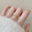 Nhẫn titan nữ không gỉ mạ vàng 18k thiết kế hình nơ đính đá xinh xắn thời trang trẻ trung