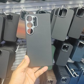 Ốp Điện Thoại Sợi Carbon Aramid Từ Tính 600D Cho Samsung Galaxy S25 S24 Siêu Kim Loại Len Chống Sốc Bảo Vệ Ốp Lưng Vỏ