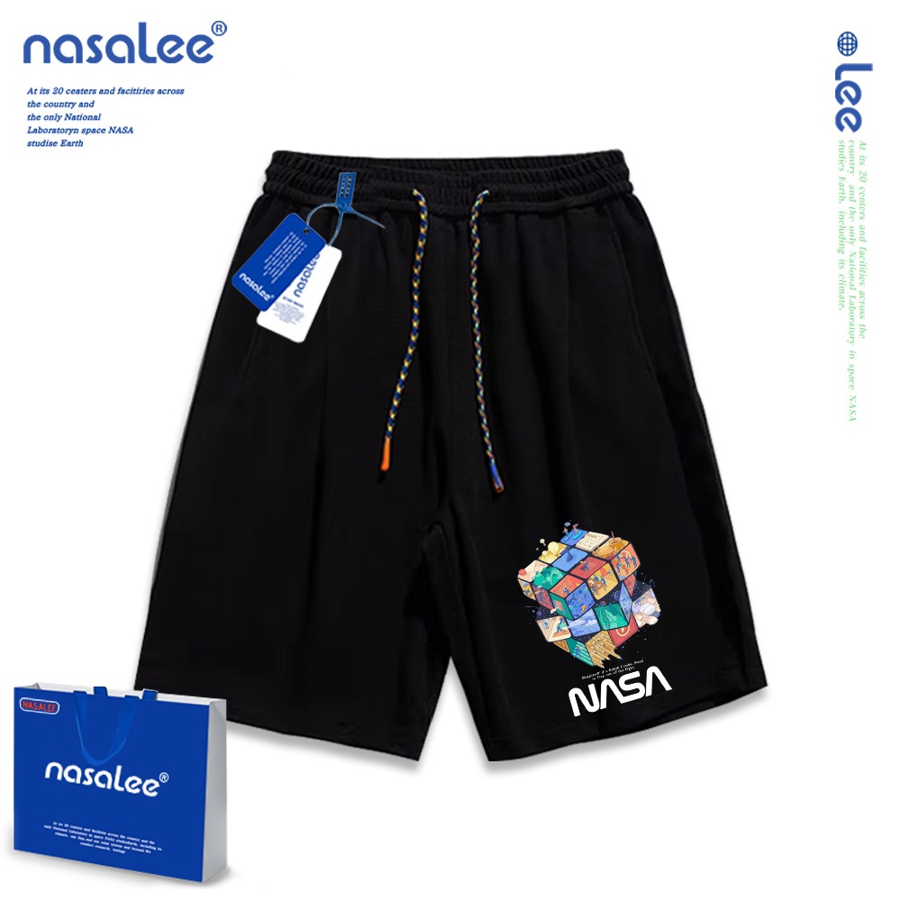 Quần short trẻ em Nasa Thiết kế họa tiết Cotton nguyên chất co giãn Thời trang thoải mái