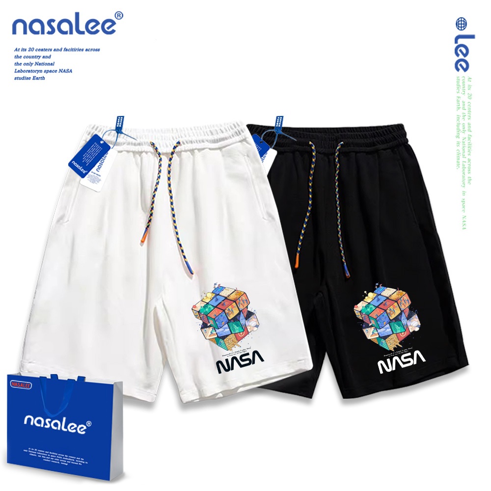 Quần short trẻ em Nasa Thiết kế họa tiết Cotton nguyên chất co giãn Thời trang thoải mái