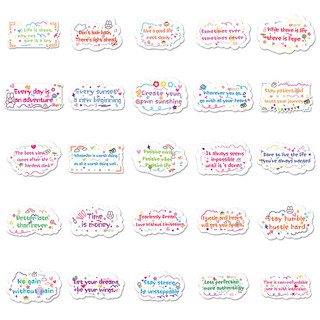 50 Chiếc Truyền Cảm Hứng Từ Tiếng Anh Dán Điện Thoại Laptop Notebook Hành Lý DIY Sticker