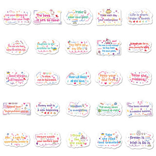 50 Chiếc Truyền Cảm Hứng Từ Tiếng Anh Dán Điện Thoại Laptop Notebook Hành Lý DIY Sticker