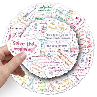 50 Chiếc Truyền Cảm Hứng Từ Tiếng Anh Dán Điện Thoại Laptop Notebook Hành Lý DIY Sticker