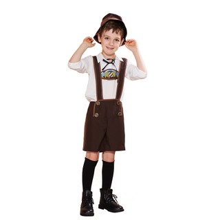 Người Lớn & Trẻ Em Truyền Thống Xác Thực Đức Trang Phục Nam Bavaria Oktoberfest Trang Phục Bia Cosplay Cho Tiệc Halloween Trang Phục