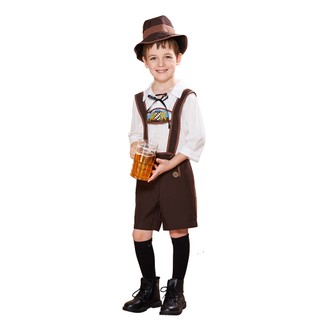Người Lớn & Trẻ Em Truyền Thống Xác Thực Đức Trang Phục Nam Bavaria Oktoberfest Trang Phục Bia Cosplay Cho Tiệc Halloween Trang Phục
