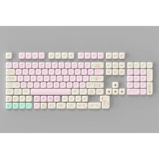Keycaps Pink Cat PBT Dye-sub MOA Profile Keycap Custom Keycaps Tương thích với công tắc Cherry Gateron MX