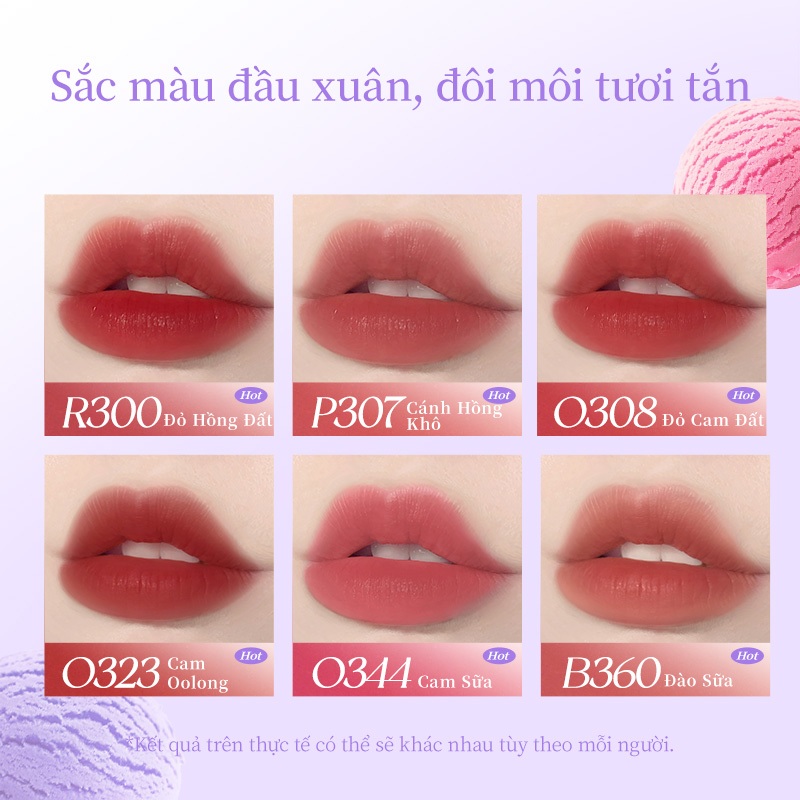 Ảnh Son môi COLORKEY lì ánh nước chống nước chống dính cốc màu 1.8g 4