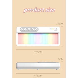 Đèn cầu vồng điện tử piano màn hình cảm ứng hộp nhạc giáo dục mầm non nhạc cụ piano nhạc cụ âm nhạc