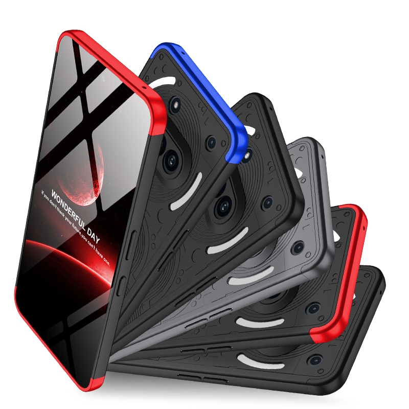 GKK 3 trong 1 360° Ốp Lưng Cứng Không Có Gì Điện Thoại 3A Phone3A NH3A Bảo Vệ Toàn Diện Slim PC Matte Vỏ Điện Thoại